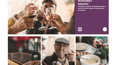 Walmart Winemakers Selection Landing Page